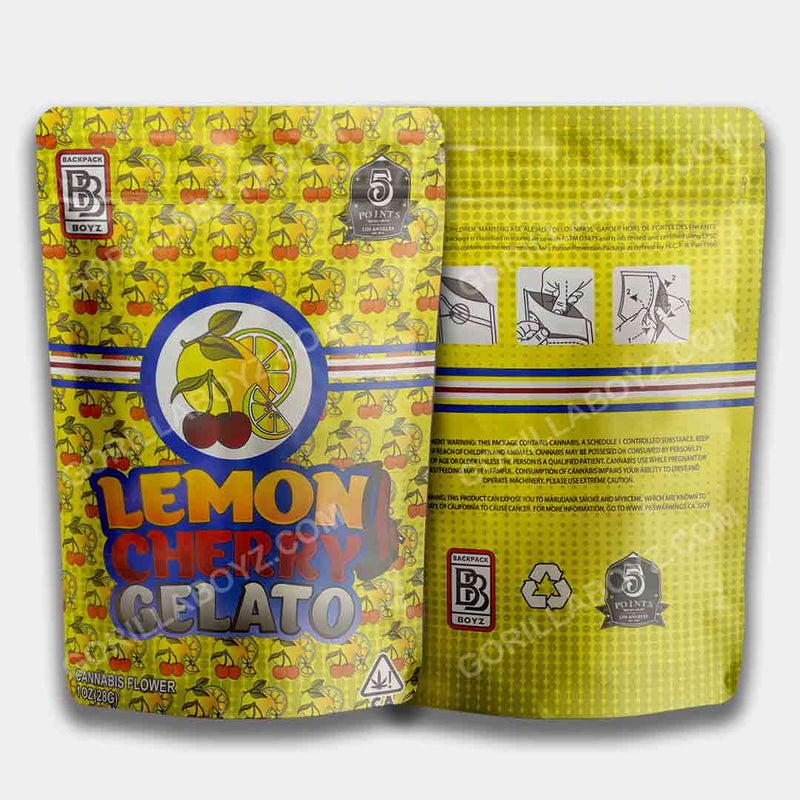 Lemon Cherry Gelato 1 oz mylar bags