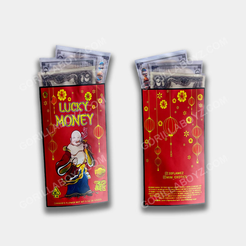 Lucky Money mylar bags 3.5 grams