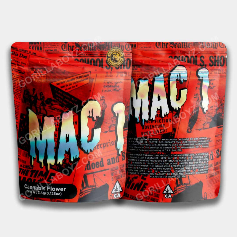 Mac 1 Holographic mylar bags