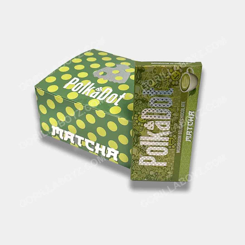 Matcha Polka Dot Shrooms Packaging 4 grams