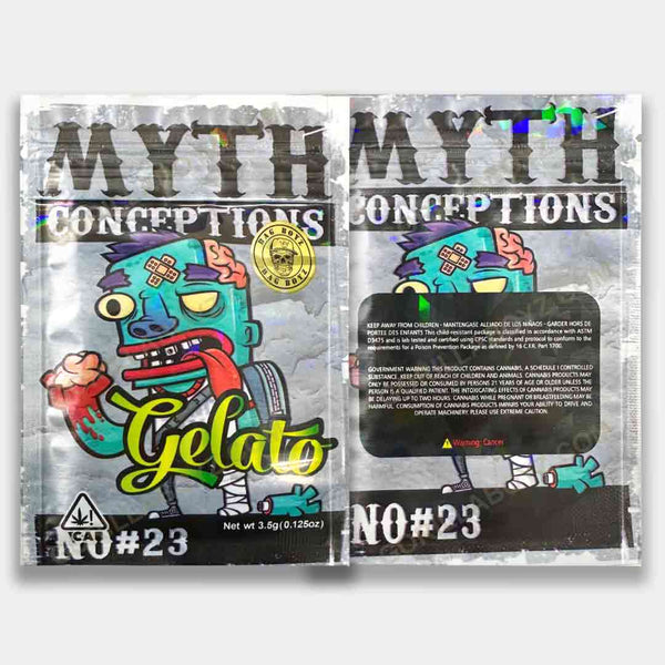 Myth Conceptions Gelato No #23 Holographic Mylar Bag 3.5 Grams