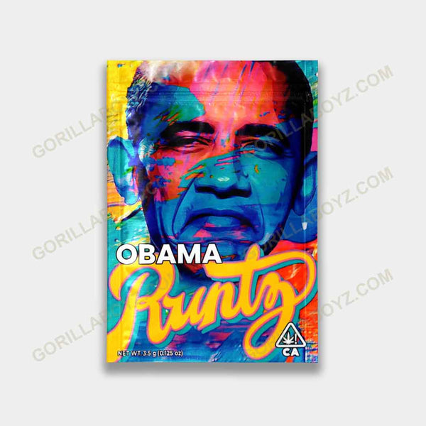 obama runtz mylar bags 3.5 grams