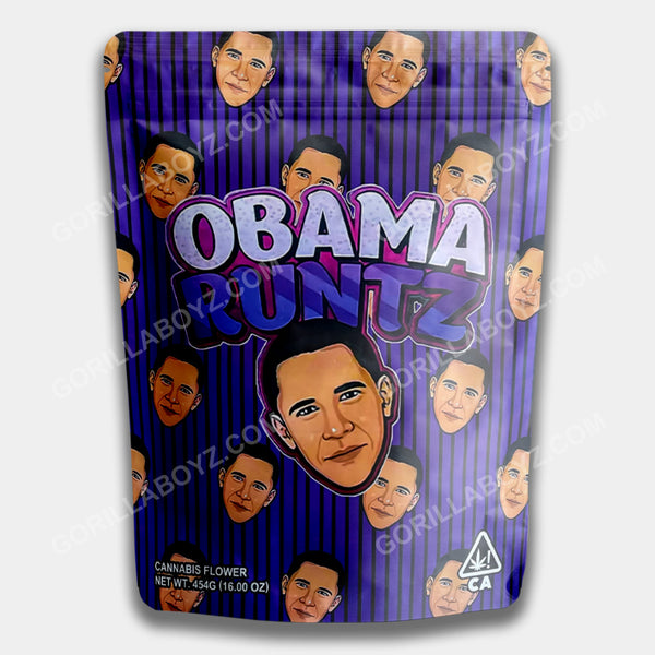 Obama Runtz mylar bags 16 ounces