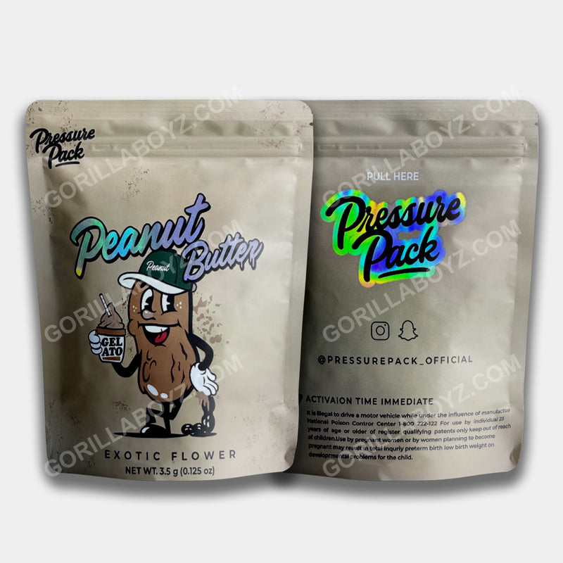 Peanut Butter mylar bags 3.5 grams