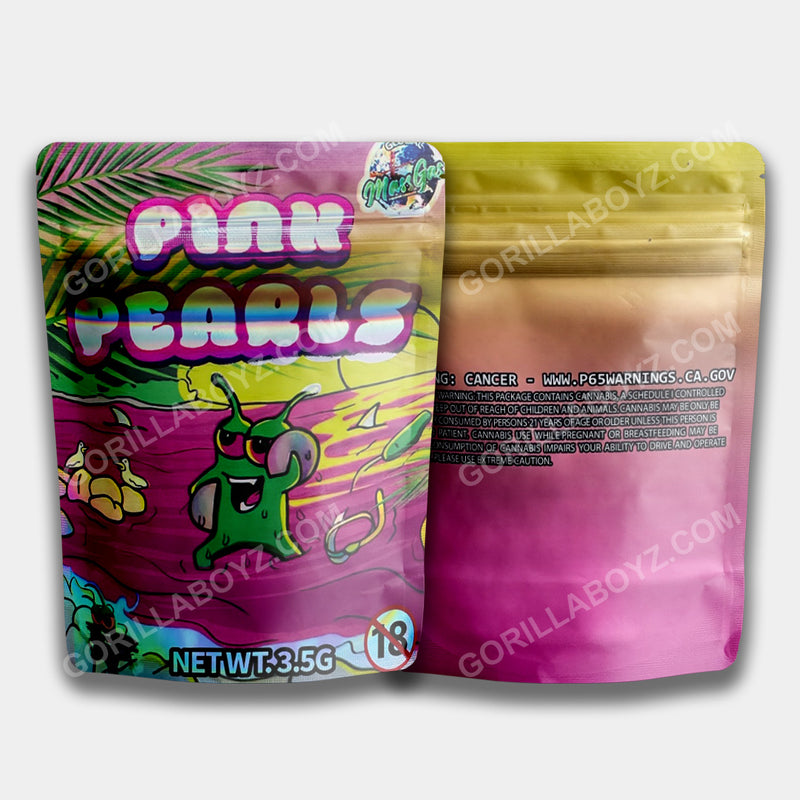 Pink Pearls mylar bags 3.5 grams