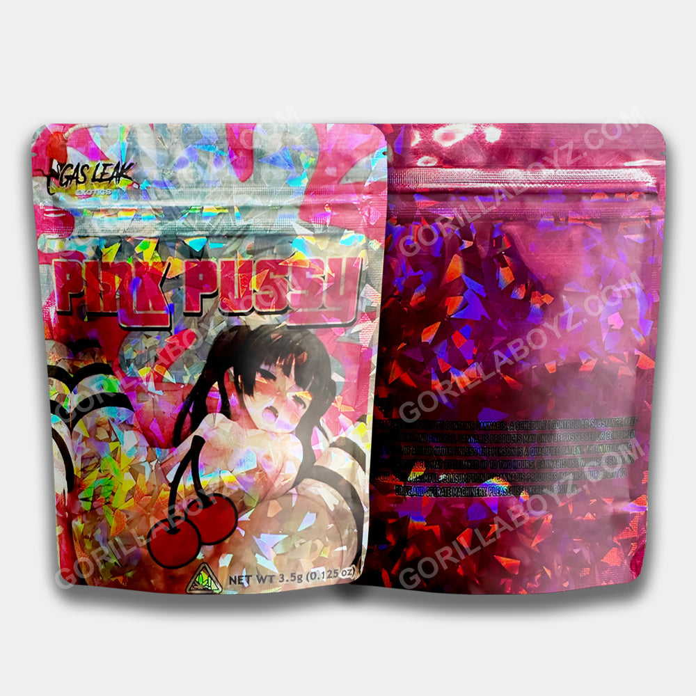 pinkpussy Mylar Bags 3.5 Grams Pink Pussy | Smell-Proof Ziplocks – Gorilla Boyz Inc