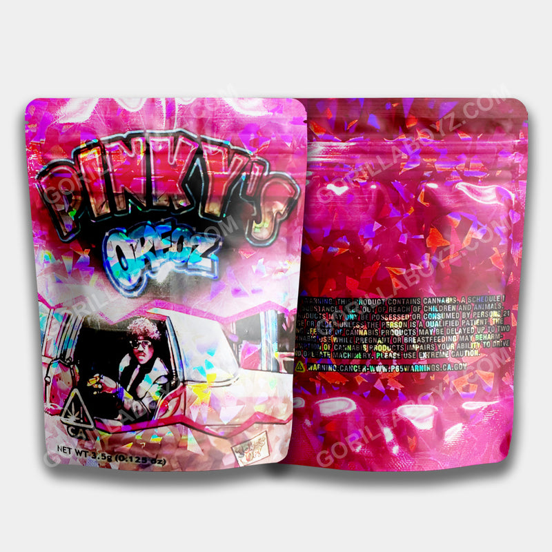 Pinky's Oreoz Holographic mylar bags 3.5 grams
