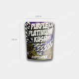 Purple Platinum Kush dimensions mylar bag 1 gram