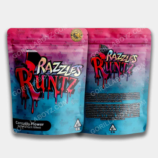 Razzles Runtz Holographic mylar bags