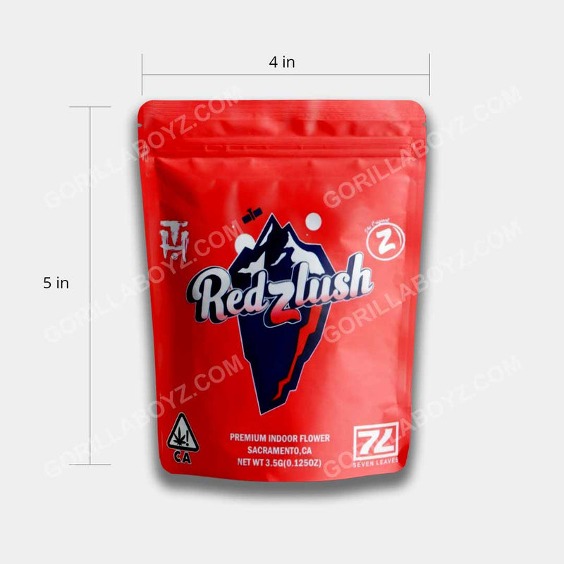 red zlush mylar bags 3.5 grams