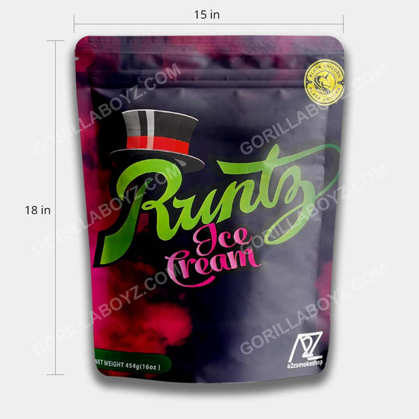 runtz Ice Cream mylar bags 1 pound