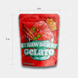 Strawberry Gelato mylar bags dimensions