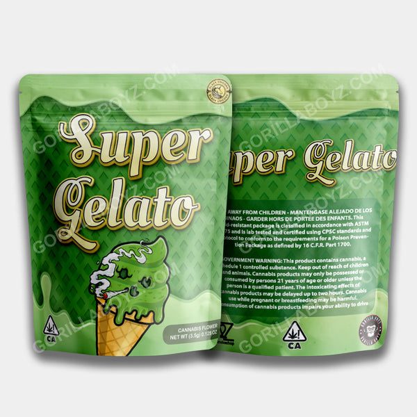 Super Gelato mylar bags 3.5 grams