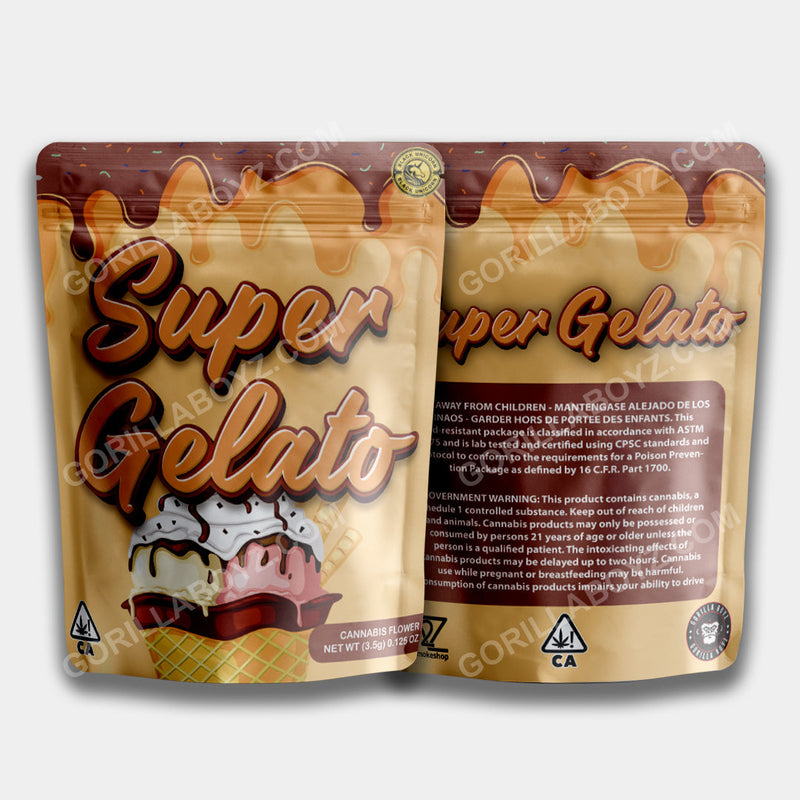 Super Gelato mylar bags 3.5 grams