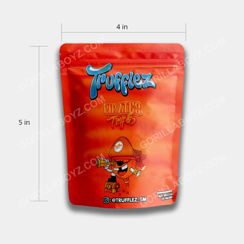 Mylar Bags 3.5 Grams Pirates Truffle | Smell Proof Ziplock