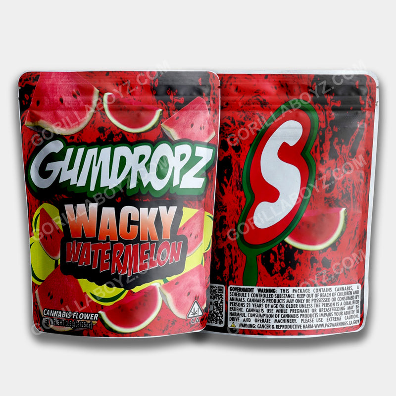 Wacky Watermelon mylar bags 3.5 grams