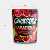 Wacky Watermelon mylar bags 3.5 grams dimensions