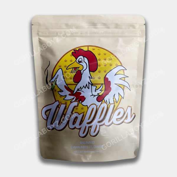 Waffles mylar bags 16 ounces 