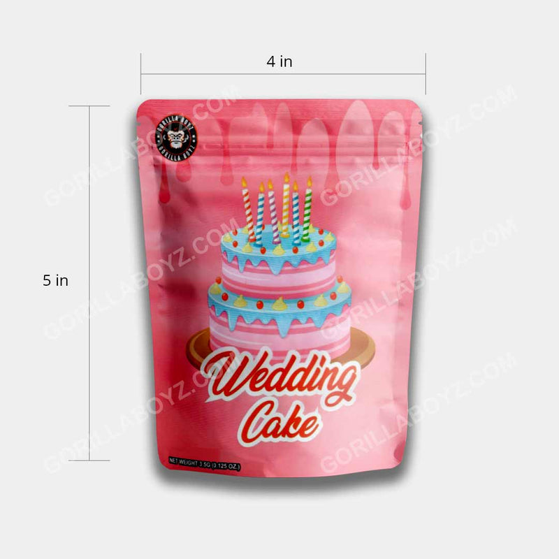 wedding cake mylar bags 3.5 grams
