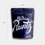 white runtz 3.5 gram mylar bag