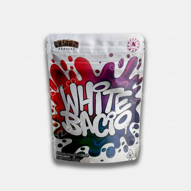 White Bacio 3.5 grams mylar bags
